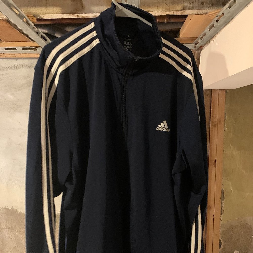 ADIDAS Classic Track Jacket 2XL Navy Blue